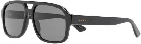 Gucci Eyewear Zonnebril met piloten montuur Zwart