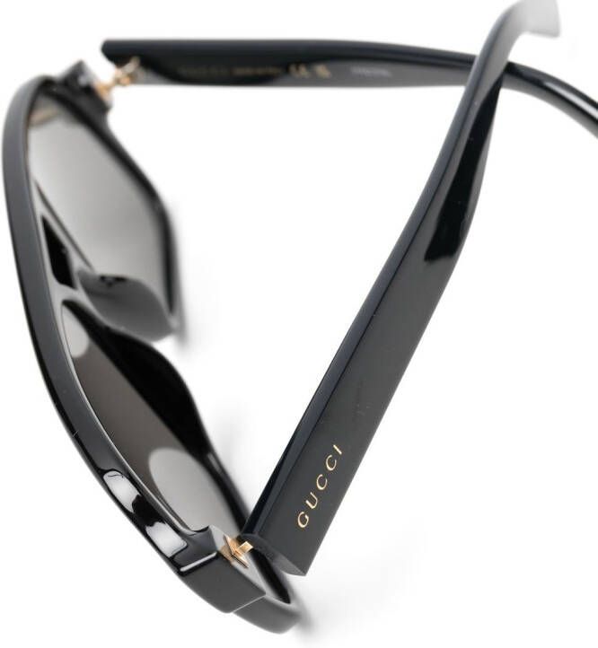 Gucci Eyewear Zonnebril met piloten montuur Zwart