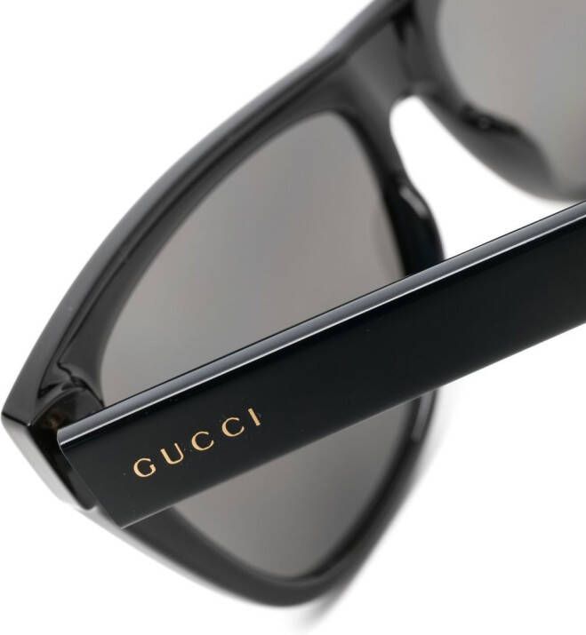 Gucci Eyewear Zonnebril met piloten montuur Zwart