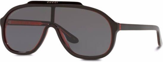 Gucci Eyewear Zonnebril met piloten montuur Zwart