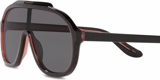 Gucci Eyewear Zonnebril met piloten montuur Zwart