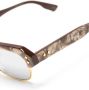 Gucci Eyewear Zonnebril met rechthoekig montuur Bruin - Thumbnail 3