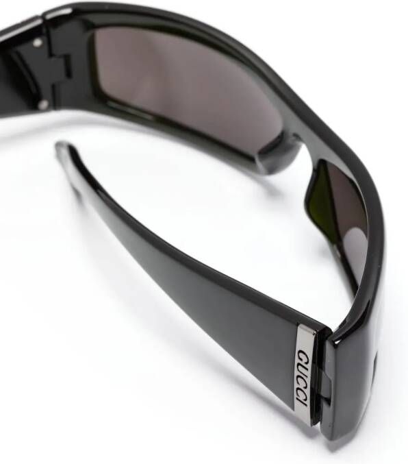 Gucci Eyewear Zonnebril met rechthoekig montuur Groen