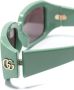 Gucci Eyewear Zonnebril met rechthoekig montuur Groen - Thumbnail 3