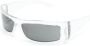 Gucci Eyewear Zonnebril met rechthoekig montuur Wit - Thumbnail 1