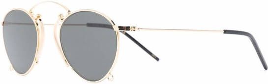 Gucci Eyewear Zonnebril met rond montuur Goud