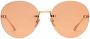 Gucci Eyewear Zonnebril met rond montuur Goud - Thumbnail 2