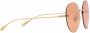 Gucci Eyewear Zonnebril met rond montuur Goud - Thumbnail 3