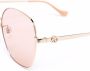 Gucci Eyewear Zonnebril met rond montuur Goud - Thumbnail 3