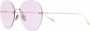 Gucci Eyewear Zonnebril met rond montuur Goud - Thumbnail 2
