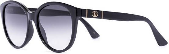 Gucci Eyewear Zonnebril met rond montuur Zwart