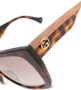 Gucci Eyewear Zonnebril met schildpadschild design Bruin - Thumbnail 3