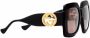 Gucci Eyewear Interlocking G zonnebril met vierkant montuur Zwart - Thumbnail 2