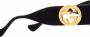 Gucci Eyewear Interlocking G zonnebril met vierkant montuur Zwart - Thumbnail 3