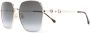 Gucci Eyewear Zonnebril met vierkant montuur Goud - Thumbnail 2