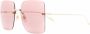 Gucci Eyewear Zonnebril met vierkant montuur Goud - Thumbnail 2