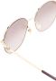 Gucci Eyewear Zonnebril met vierkant montuur Goud - Thumbnail 3