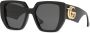 Gucci Eyewear Zonnebril met vierkant montuur Zwart - Thumbnail 2