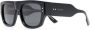 Gucci Eyewear Zonnebril met vierkant montuur en stud detail Zwart - Thumbnail 2