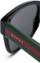 Gucci Eyewear zonnebril met vierkant montuur Zwart - Thumbnail 3