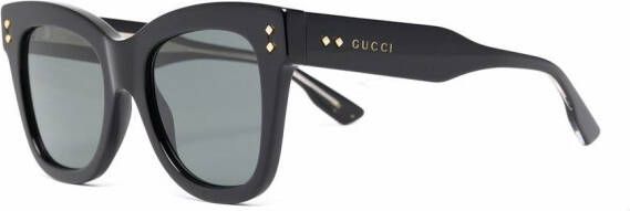 Gucci Eyewear Zonnebril met vierkant montuur Zwart