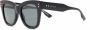 Gucci Eyewear Zonnebril met vierkant montuur Zwart - Thumbnail 2