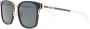 Gucci Eyewear Zonnebril met vierkant montuur Zwart - Thumbnail 2