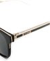 Gucci Eyewear Zonnebril met vierkant montuur Zwart - Thumbnail 3