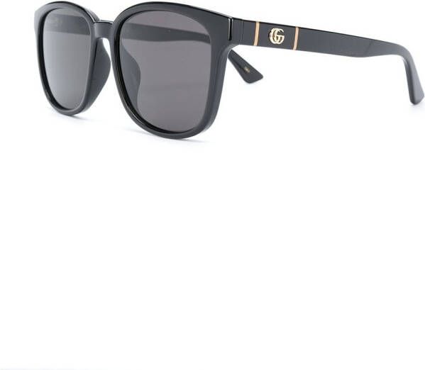 Gucci Eyewear Zonnebril met vierkant montuur Zwart