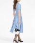 Gucci Midi-jurk met GG-jacquard Blauw - Thumbnail 3