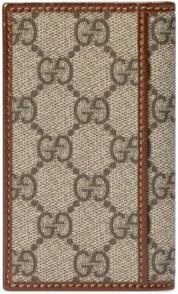 Gucci GG Supreme canvas portemonnee Bruin