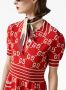 Gucci Mini-jurk met jacquard Rood - Thumbnail 5