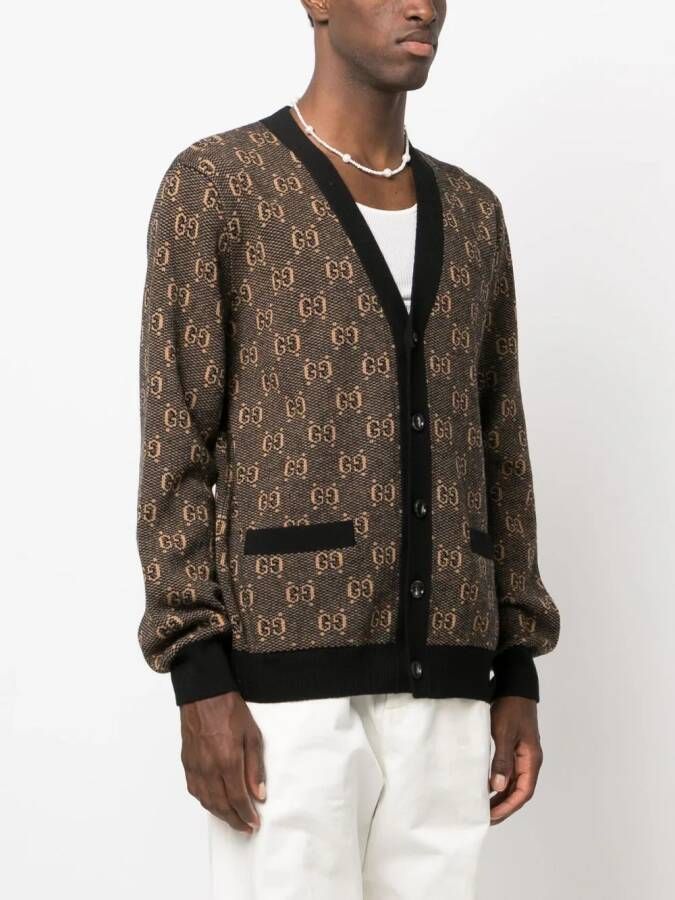 Gucci Vest met jacquard Bruin