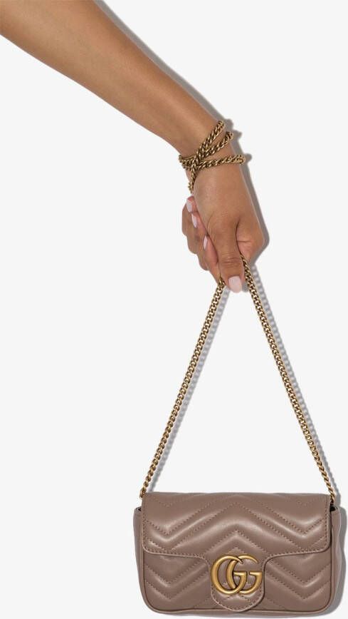 Gucci GG Marmont kleine schoudertas Beige