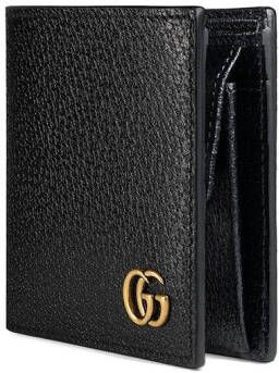 Gucci GG Marmont leren portemonnee Zwart