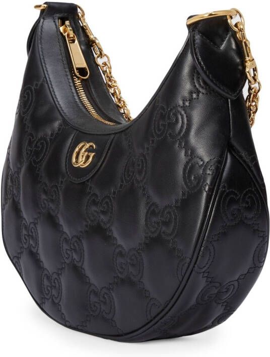 Gucci Kleine GG Matelasse schoudertas Zwart