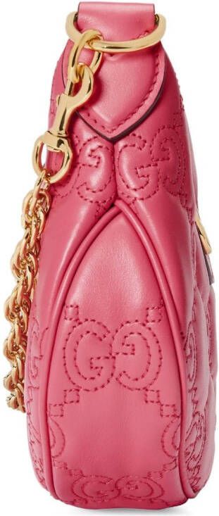 Gucci GG matelassé kleine schoudertas Roze