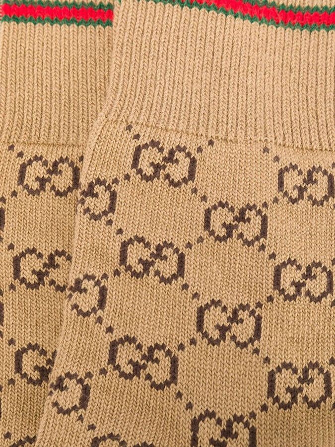 Gucci GG sokken met patroon Beige