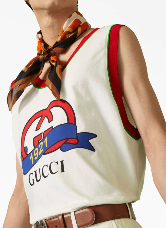 Gucci Tanktop met GG logo Wit