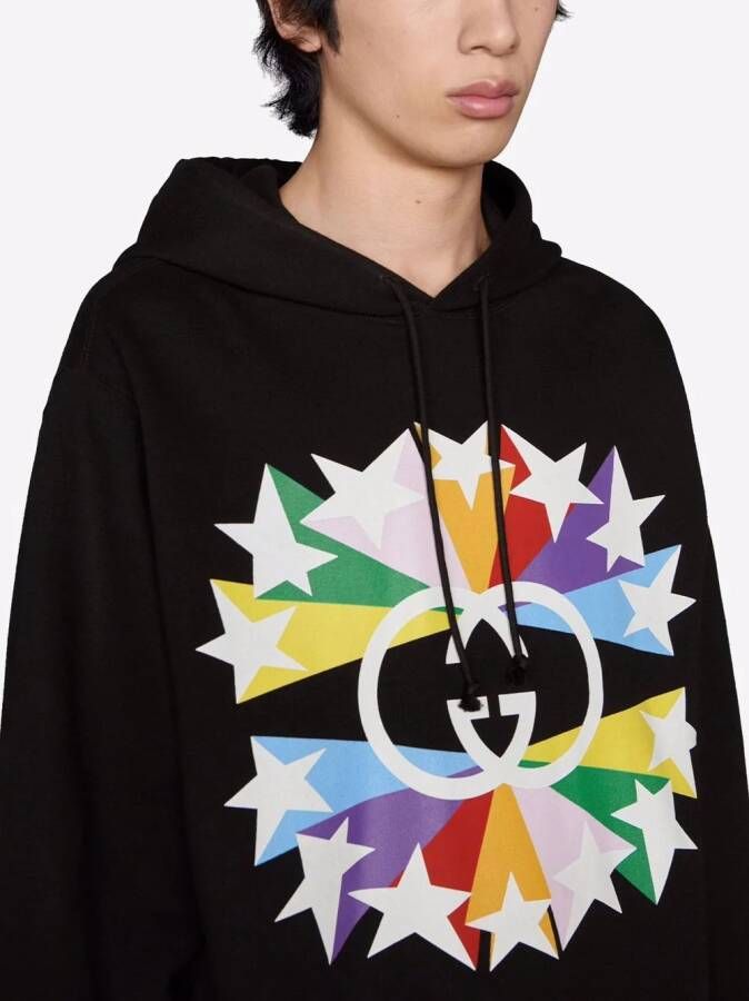 Gucci Hoodie met GG-logo Zwart