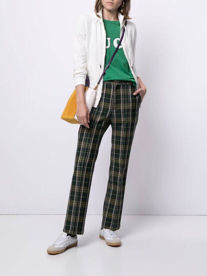Gucci Hoodie met logoprint Wit