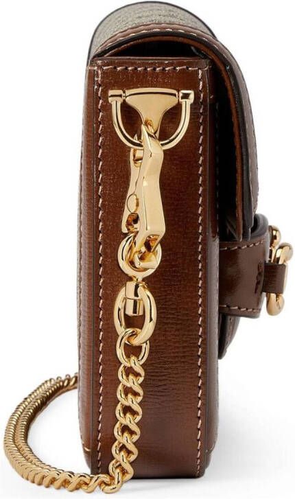 Gucci Horsebit 1955 mini-schoudertas Beige