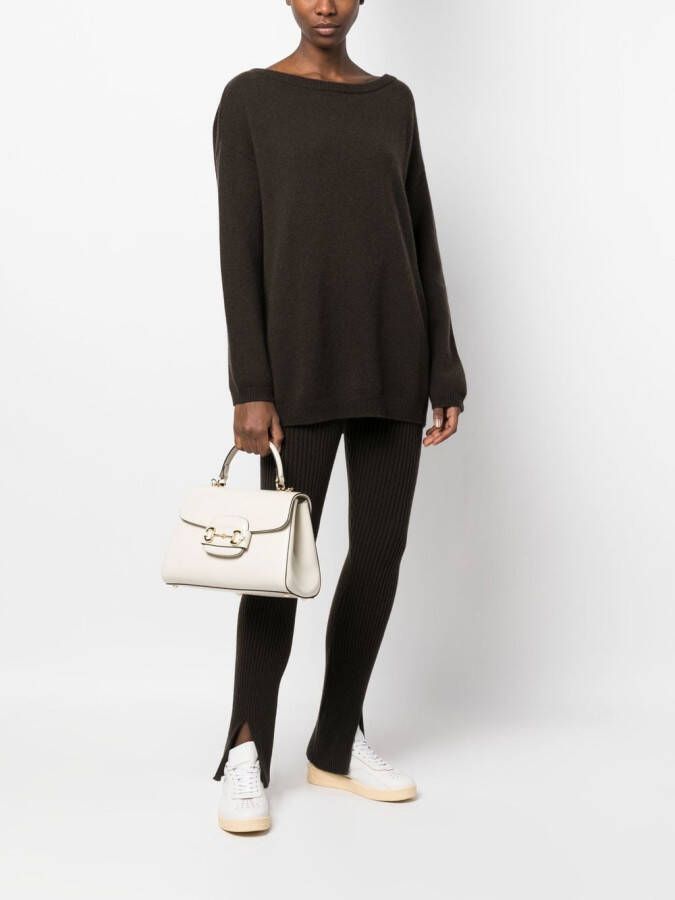 Gucci Horsebit 1955 shopper Wit