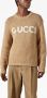 Gucci Wollen trui met intarsia logo Bruin - Thumbnail 2