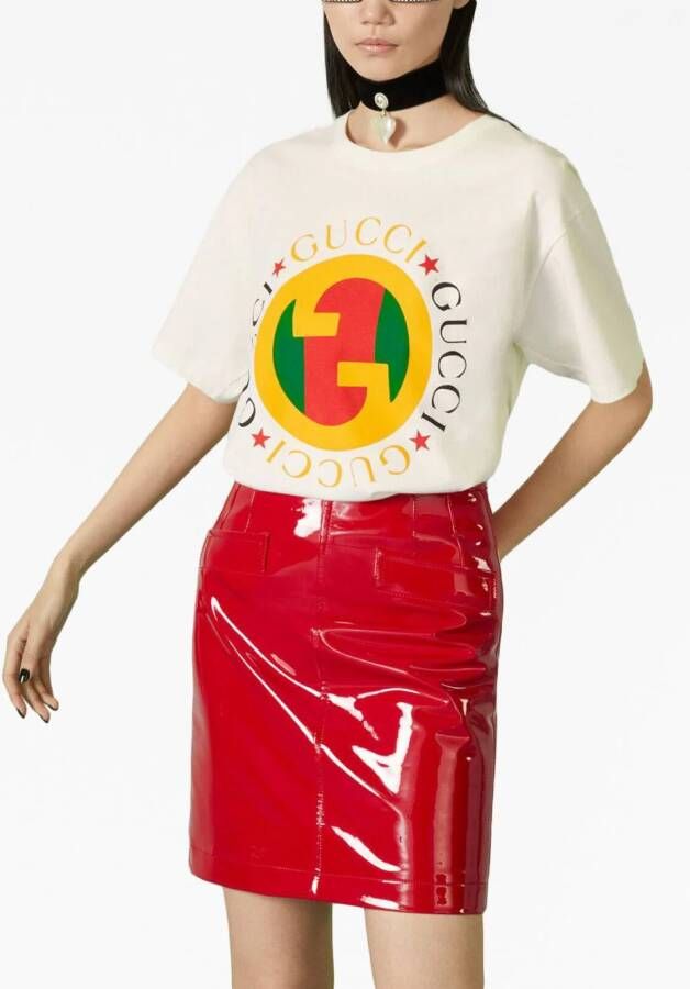 Gucci T-shirt met GG-logo Wit