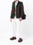Gucci Jack met drukknoopsluiting en hoge hals Zwart - Thumbnail 2