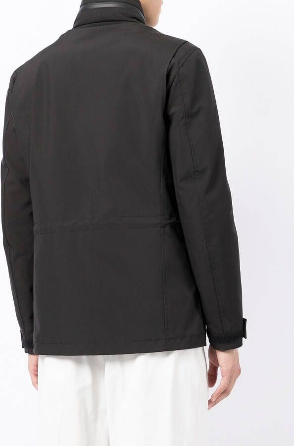 Gucci Jack met drukknoopsluiting en hoge hals Zwart