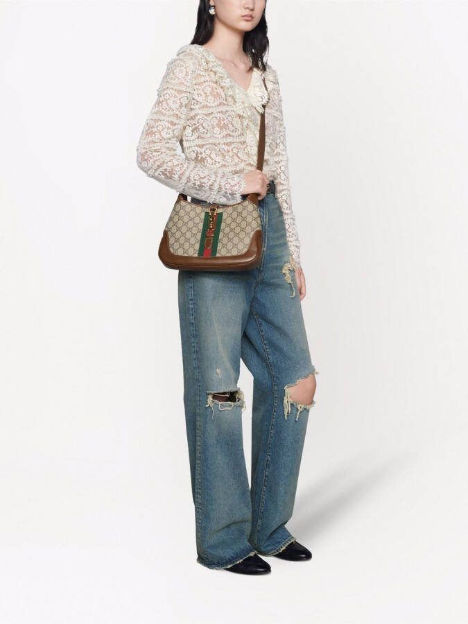 Gucci Jackie 1961 kleine schoudertas Beige