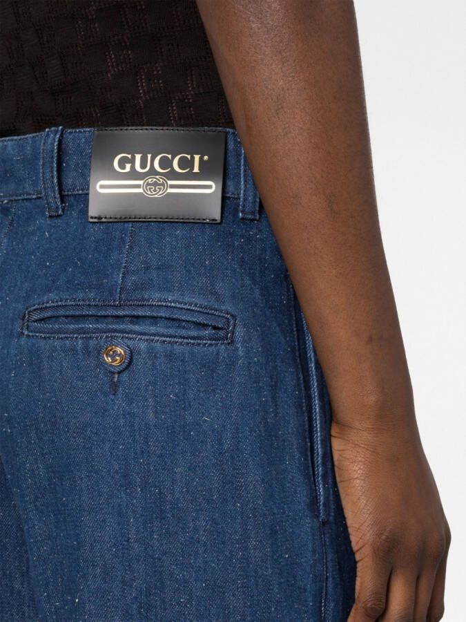 Gucci Jeans met wijde pijpen Blauw