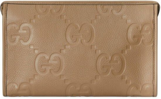 Gucci Jumbo GG leren buidel Beige